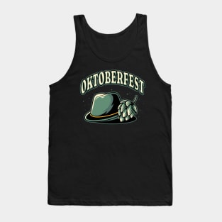 Bavarian hat and hops oktoberfest Tank Top